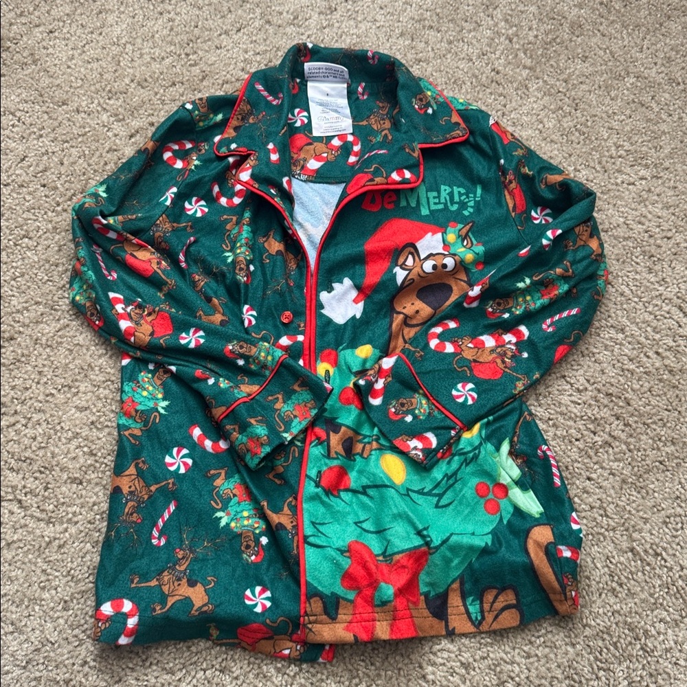 Scooby-Doo Green Kids Pajama Top